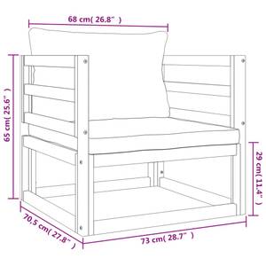 Salon de jardin 3028504-18 (lot de 7) Vert