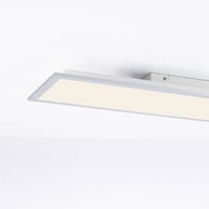 LED Deckenleuchte Panel Flat Silber - Metall - 80 x 7 x 80 cm