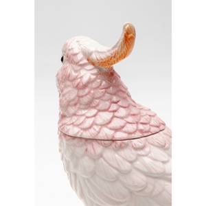 Deko Dose Exotic Bird Pink - Keramik - Stein - 24 x 23 x 11 cm