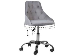 Chaise de bureau PARRISH Noir - Gris - Argenté