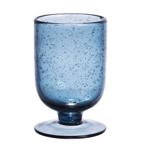 Verre à pied Gordes Bullé    x6 Bleu - Verre - 7 x 11 x 7 cm