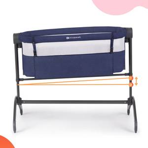 Babybett Blau - Polyrattan - 52 x 77 x 85 cm