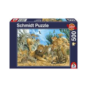 Puzzle Raubkatzen 500 Teile Papier - 24 x 4 x 34 cm