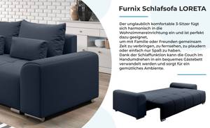 Sofa LORETA 3R Nachtblau