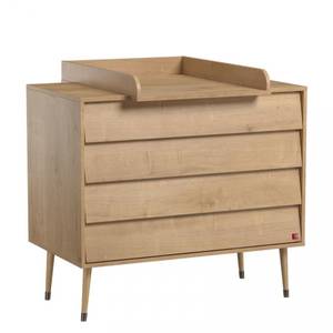 Babyzimmer Set Bonny - 4-teilig Braun - Holzwerkstoff - Holz teilmassiv