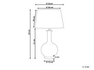 Lampe de table NIZAO Blanc - Céramique - 32 x 54 x 32 cm