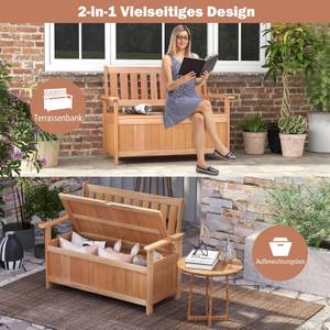 Gartenbank VH33489DE Braun - Holzwerkstoff - 66 x 91 x 120 cm