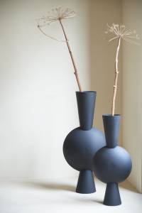 Vase KAVANDU Schwarz - 26 x 100 x 47 cm