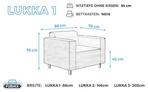 Sofa Lukka 1 Weiß