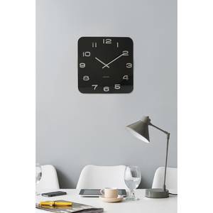 Horloge murale Vintage Squared Noir - Verre - 35 x 35 x 5 cm