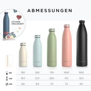 Trinkflasche Ren 7 x 28 x 7 cm - Fassungsvermögen: 0.75 L