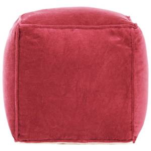 Pouffe 298670 Rose foncé - Textile - 40 x 40 x 40 cm