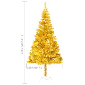 Sapin de noël artificiel Doré - Gris - Blanc - 120 x 210 x 120 cm