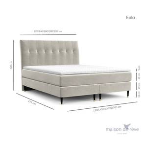 Boxspringbett Eola ITaschenfeder Breite: 120 cm