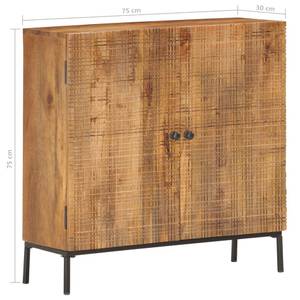 Sideboard 286558 Braun - Metall - Holzart/Dekor - 30 x 75 x 75 cm