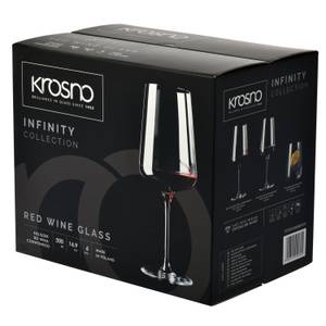 Krosno Infinity Verres à vin rouge Verre - 10 x 24 x 10 cm