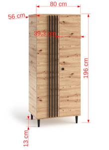 Wohnwand LIVIA Braun - Holzwerkstoff - 280 x 193 x 56 cm