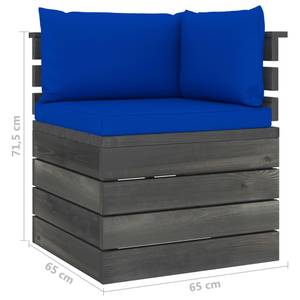 Gartensitzgruppe K113(7-tlg) Blau - Massivholz - 72 x 65 x 70 cm