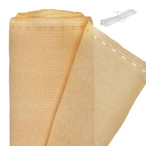 Zaunblende beige 1 m hoch Beige - Kunststoff - 600 x 100 x 1 cm