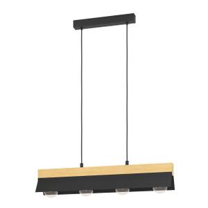 Luminaires suspendus TARRAFO Noir - Marron - Bois manufacturé - Métal - 150 x 110 x 88 cm