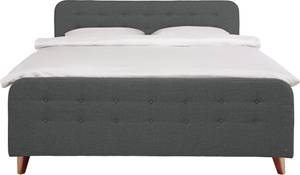 Nordic Box Boxspringbett GCP Dunkelgrau - Breite: 162 cm - H3