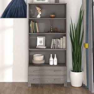 Highboard DE7394 Grau - Massivholz - 35 x 180 x 85 cm