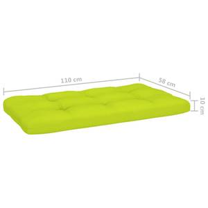 Paletten Mittelsofa 3016504-8 Grau - Hellgrün