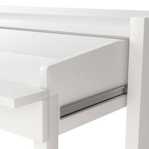 Console bureau extensible blanc Blanc