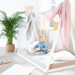 Bodenbett Montessori Weiß