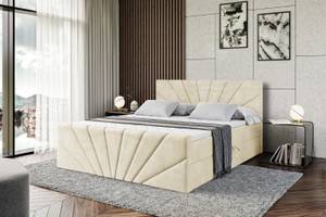 Boxspringbett MILTIO-Z Ecru - Breite: 180 cm - H3