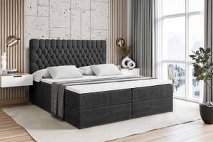 Boxspringbett DAISY Schwarz - Breite: 120 cm - H3