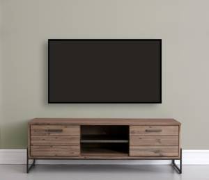 Mallorca TV Tisch Braun - Glas - 152 x 50 x 45 cm