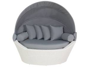Lounge Sessel SYLT Grau - Weiß