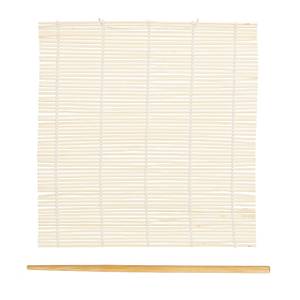 Sushi Set Bambus Beige - Braun - Bambus - 23 x 23 x 1 cm