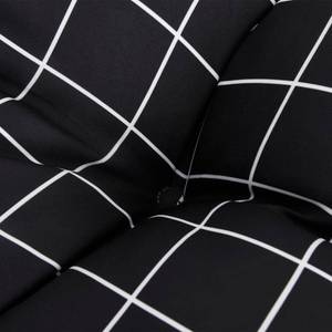 Coussin de palette 3005779-2 (lot de 2) Noir - Blanc