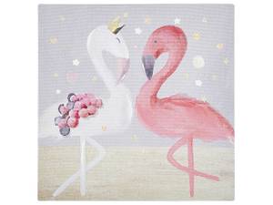 Canvas TIMIA 3-tlg Grau - Pink - Textil - 30 x 30 x 3 cm