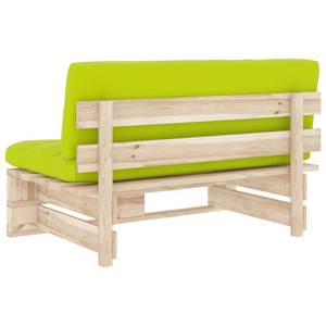 Paletten Mittelsofa 3016504-8 Braun - Grün - Holzwerkstoff - Holzart/Dekor - 110 x 55 x 65 cm