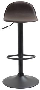 Tabouret de bar Lana V2 Marron - Noir