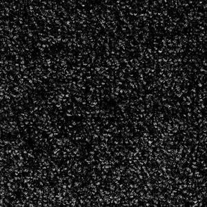 Schmutzfangmatte Monochrom Schwarz - 135 x 200 cm