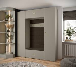 Garderobe Inova 2 Z13 Braun - Gold - Grau - Gold