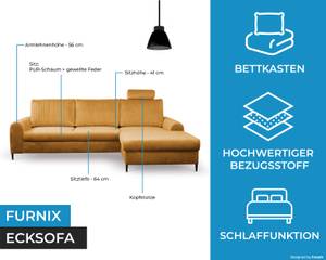 Ecksofa MAITA Senfgelb