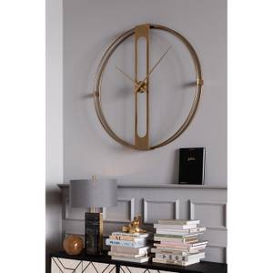 Wanduhr Clip I Gold - 107 x 107 x 15 cm