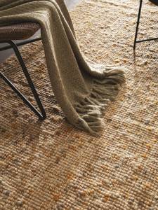 Tapis de jute Sam natural/yellow Marron - Fibres naturelles - 80 x 1 x 150 cm