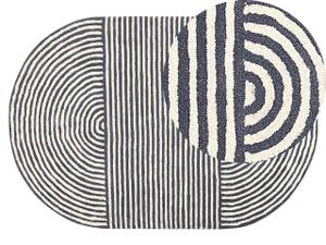 Teppich KWETA Grau - Weiß - Echtfell - 140 x 1 x 200 cm