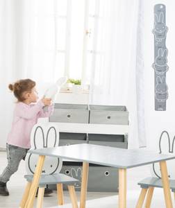 Spielregal miffy® Grau - Holzwerkstoff - 64 x 60 x 30 cm