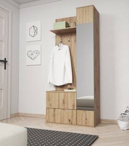 Garderobe GREEN Braun - Holzwerkstoff - 90 x 195 x 34 cm