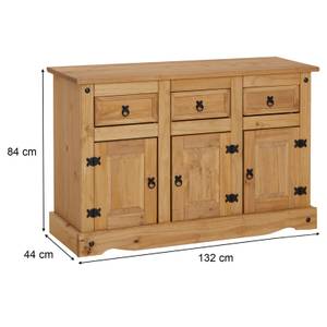 Sideboard SALSA Braun - Massivholz - Holzart/Dekor - 132 x 84 x 44 cm