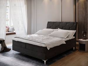 Boxspringbett MACON Schwarz - Breite: 180 cm