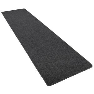 Velour Läufer Teppich Strong Schwarz - Grau - 100 x 200 cm