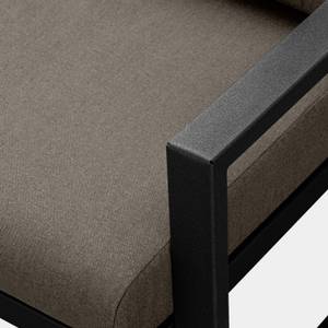 Gartensofa FRENA 2-Personen Beige - Schwarz